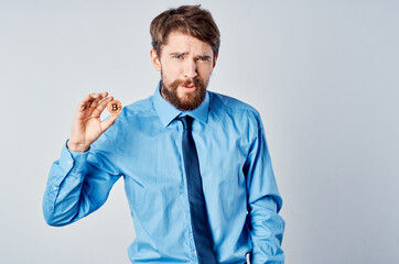 business man financier cryptocurrency manager investment