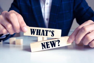 Text sign showing What's New?