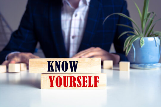 Text sign showing Know yourself
