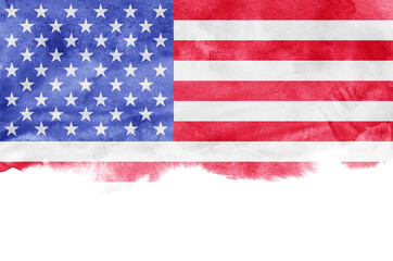 Naklejka premium Grunge USA Flag background texture