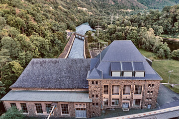 Edersee, hydro electric power plant building