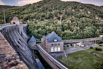 Edersee, Dam with hydro electric power plant