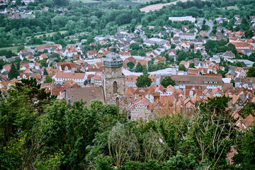 Fototapeta na wymiar Homberg Efze, Core town Homberg Efze, panorama picture with a wonderful view