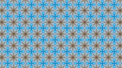 Symmetrical Shape Graphic Design, Gray Texture Blue Background, 3D Illustration