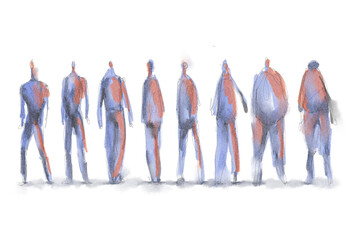 Architectural people sketch