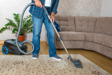 Homework with a vacuum cleaner.