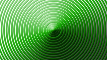 Obraz premium Green and White Circle Background, 3D Illustration