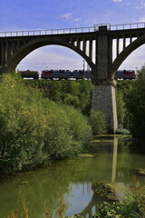 Centennial viaduct across the river valley