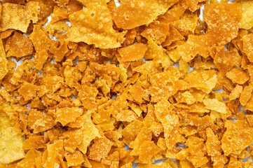 Abstract food crispy wontons texture background