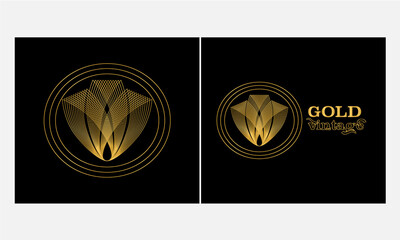 Gold logo. Easily change colors
Add your own text
Sample text is for display only and may not be included in the end use – add your own text 