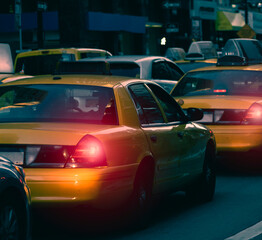 Traffic in the streets of New York City