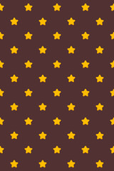 Fototapeta na wymiar Seamless pattern with small stars in flat style. Stock illustration for web, print, wallpaper, background, textile, wrapping paper, scrapbooking