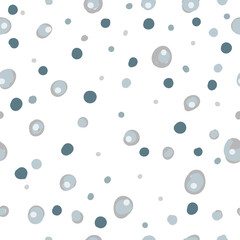 dotted  simple style  drawing vector seamless pattern