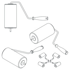 Sponge Paint Brush wide pore paint roller