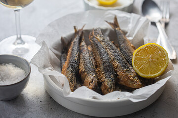 Freshly prepared sardines are part of the Mediterranean cuisine