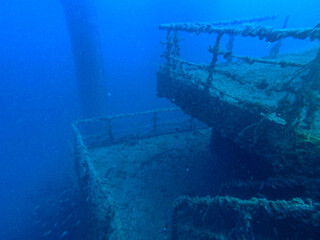 Wreck diving at Haven Wreck in the gulf of genova