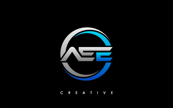 AEE Letter Initial Logo Design Template Vector Illustration