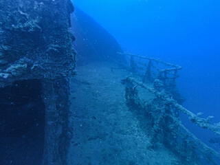 Wreck diving at Haven Wreck in the gulf of genova