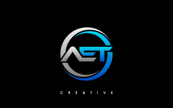 AET Letter Initial Logo Design Template Vector Illustration