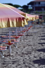 bathhouse viewing from beach