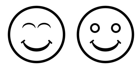 Fototapeta premium Vector Smiley Smiley Icons Set