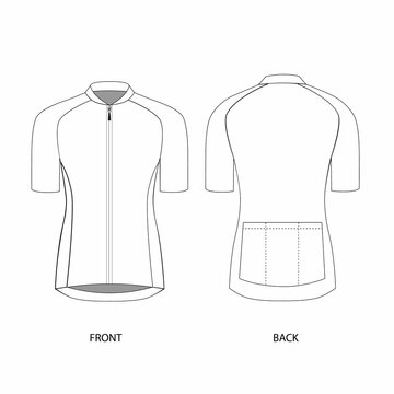 cycling jersey design template vector Stock Vector | Adobe Stock