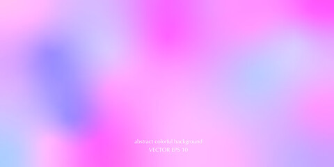 Vector abstract colorful background blurred gradient pastel colors palette for wallpaper. Soft gradient in blue, purple, cyan and pink