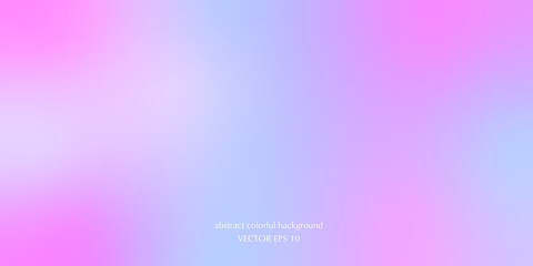 Vector abstract colorful background blurred gradient pastel colors palette for wallpaper. Soft gradient in blue, purple, cyan and pink