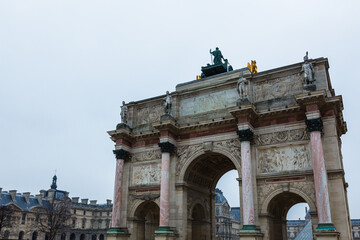 Fototapeta na wymiar フランス　パリのカルーゼル凱旋門