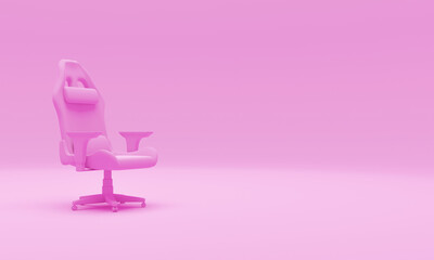 3d rendering gaming chair isolated pink color © Rosianna