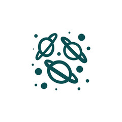 Abstract boho vector shapes. Doodle icon for fashion design, summer season or natural concept. Modern hand drawn illustration.