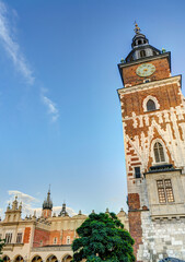 Fototapeta na wymiar Krakow old town, HDR Image