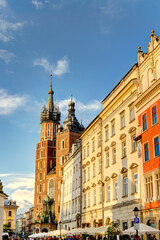 Fototapeta na wymiar Krakow old town, HDR Image