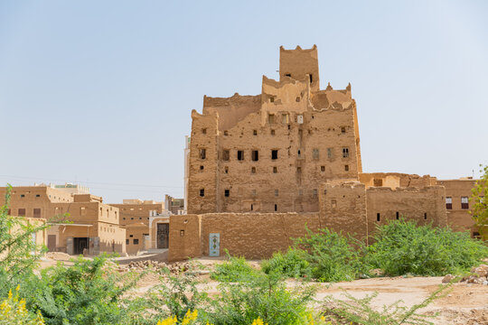 traditional stone-made houses of shibam hadramaut in yemen