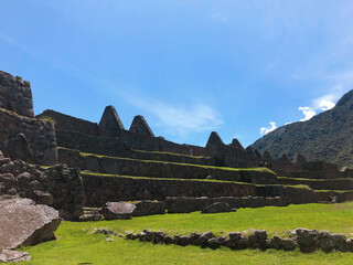 [Peru] Machu Picchu : Beautiful terraced fields looking up from below