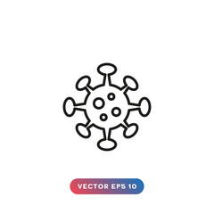 Coronavirus icon on white background