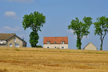 Arthies; France - july 21 2021 : picturesque village in summer