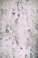 Background in grunge style with wall covered by decorative plaster