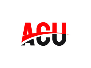 ACU Letter Initial Logo Design Vector Illustration