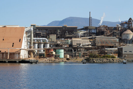 Industrial harbour foreshore, Hobart