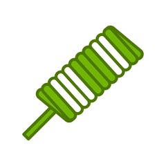 Popsicle Linear Green Filled Vector Icon Design