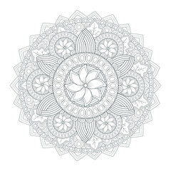 Decorative Doodle flowers in black and white for coloring book, cover or background. Hand drawn sketch for adult anti stress coloring page.-vector 