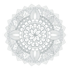 Decorative Doodle flowers in black and white for coloring book, cover or background. Hand drawn sketch for adult anti stress coloring page.-vector 