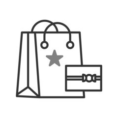 Giftbag Two Color Solid Vector Icon Design