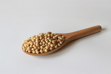 soy bean top view healthy food diet concept close up 

