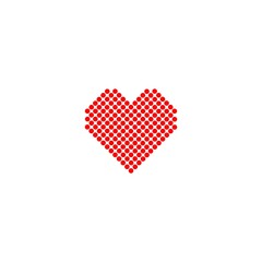 Heart with check icon design Stock vector illustration on white background