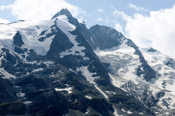 View of the Grossglockner in Austria. Highest mountain in Austria