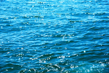 Blue sea water background texture