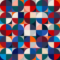 Abstract seamless geometric pattern. Vector design. fabric pattern usa color style .