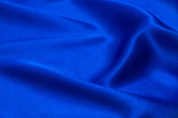 fabric blue satin texture for background